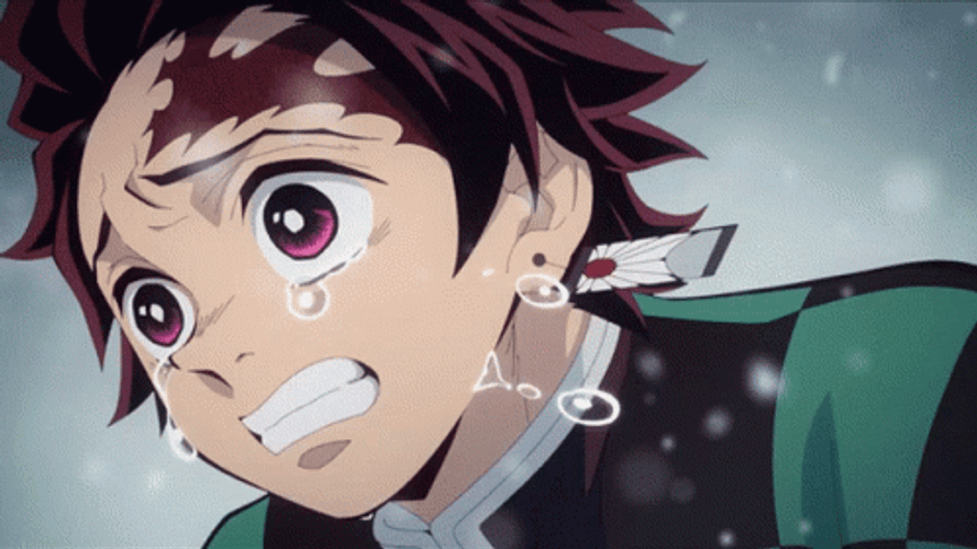 Demon Slayer Anime Tanjiro Crying GIF
