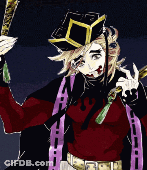 Demon Slayer Doma Fan GIF