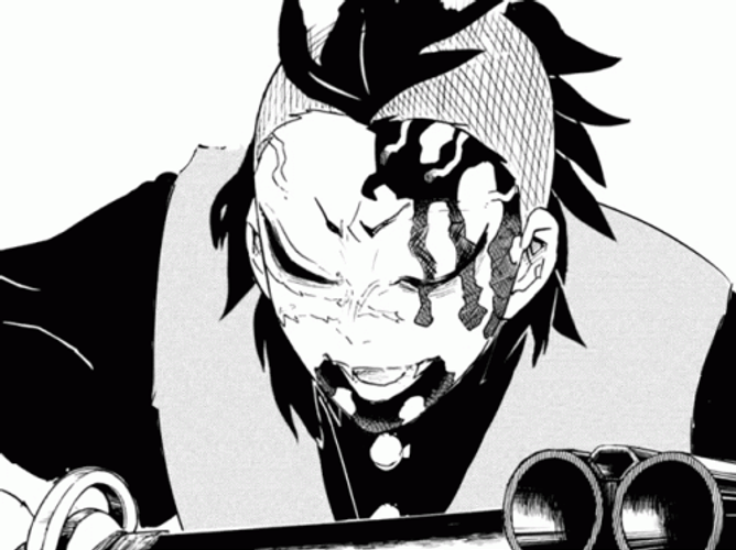 Demon Slayer Fighting Genya Shinazugawa GIF