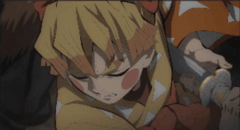 Demon Slayer Fighting Zenitsu Agatsuma Thunder Breathing GIF