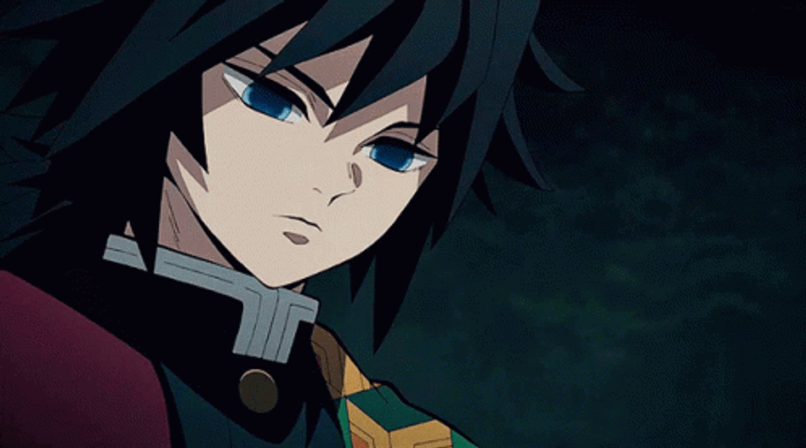 Demon Slayer Giyu Staring GIF