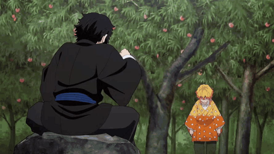 Demon Slayer Kaigaku And Zenitsu GIF