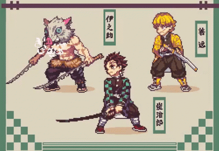 Demon Slayer Pixel GIF