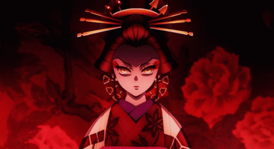 Demon Slayer Season 2 Daki Sinister Smile GIF