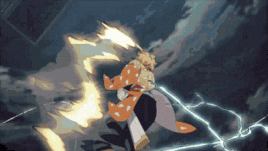 Demon Slayer Sleeping Zenitsu GIF