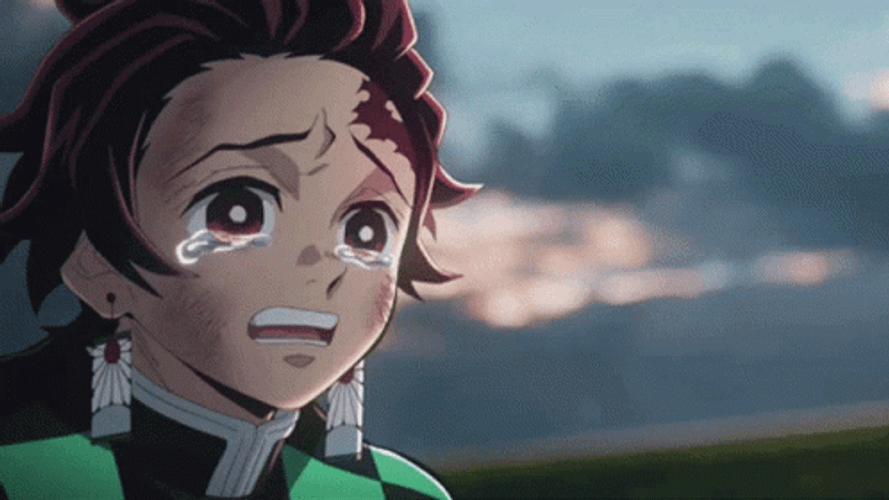 Demon Slayer Tanjiro Kamado Sad Crying GIF