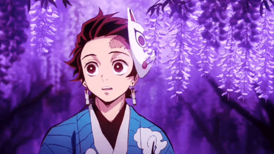 Demon Slayer Tanjiro Wisteria Forest GIF