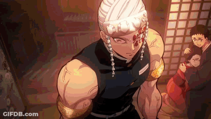 Demon Slayer Uzui Tengen Nichirin Anime Sword GIF