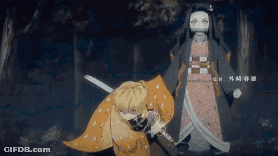 Demon Slayer Zenitsu  Agatsuma Nichirin Anime Sword GIF