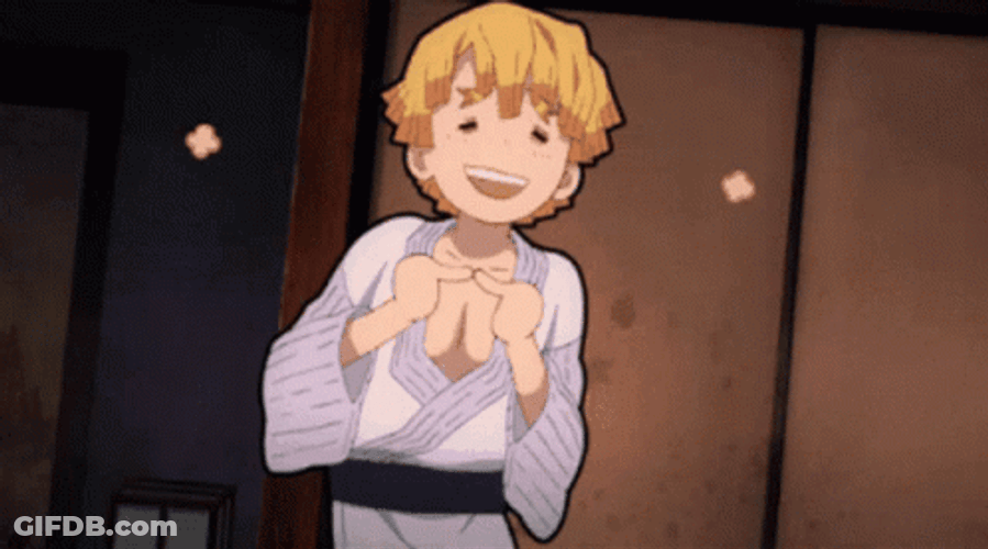 Demon Slayer Zenitsu Dancing GIF