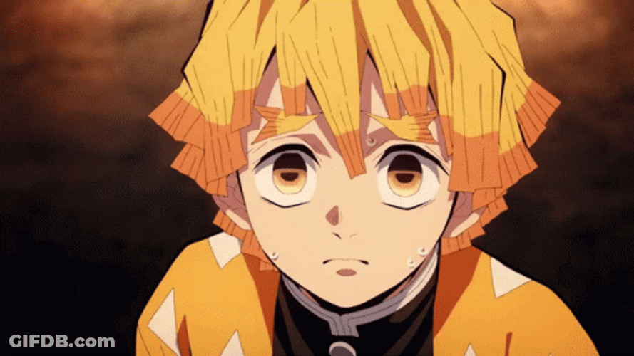 Demon Slayer Zenitsu Teary Eye GIF