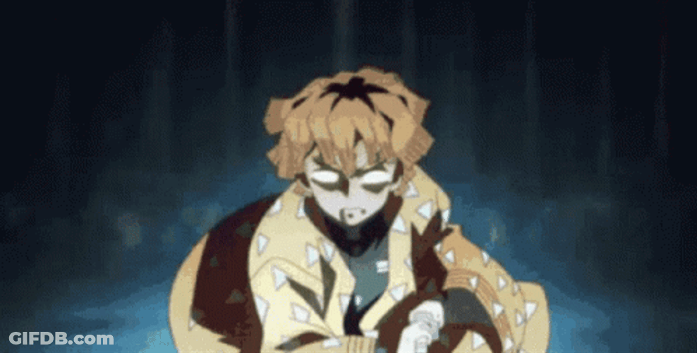 Demon Slayer Zenitsu Thunder Breathing Move GIF