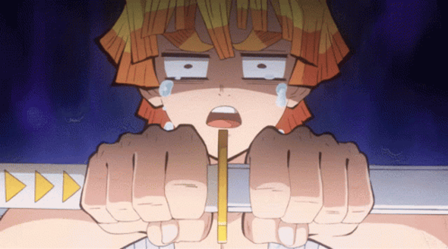 Demon Slayer Zenitsu With Sword GIF