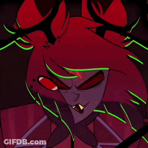 Demon Surrounded By Monsters With Red Eyes GIF