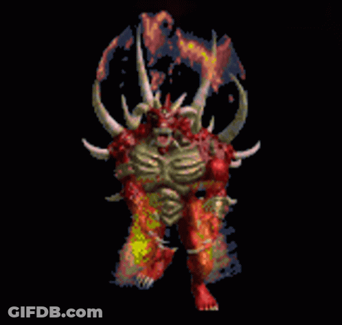 Demon With Horns And Wings GIF