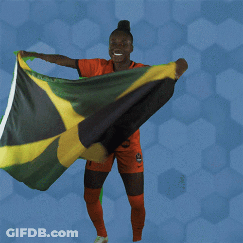 Deneisha Blackwood Jamaica Flag GIF