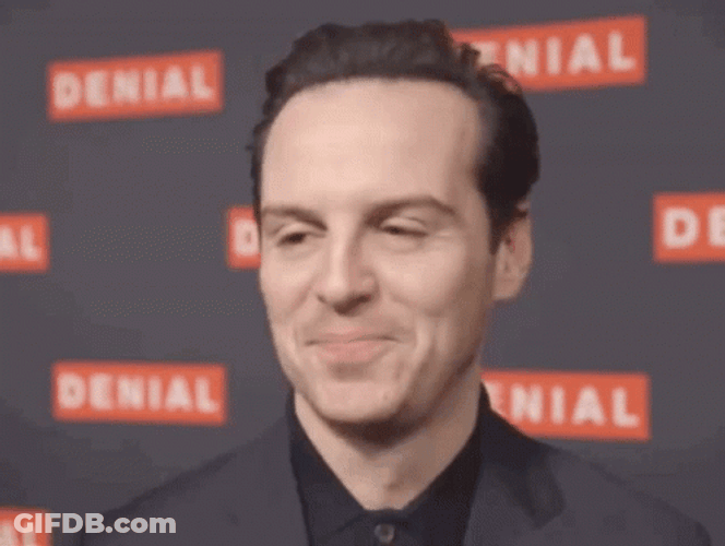 Denial Andrew Scott Pouting Interview GIF