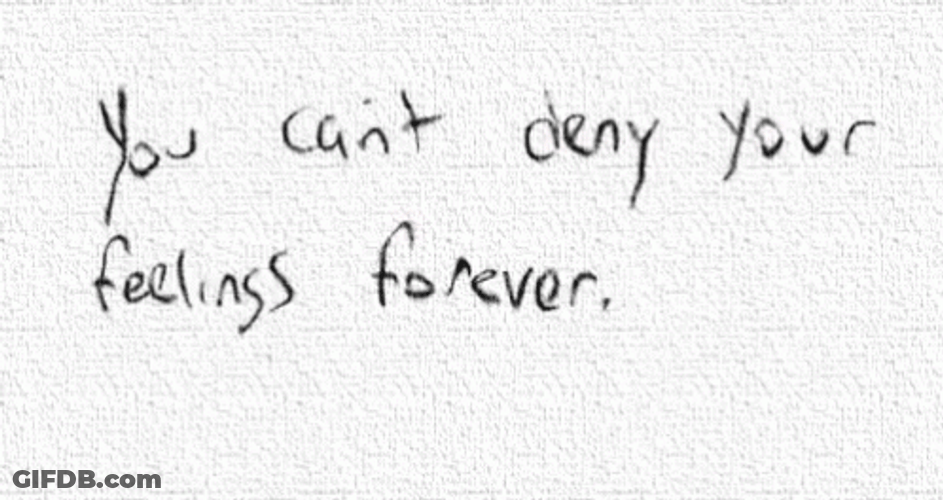 Denial Handwritten Message Design GIF