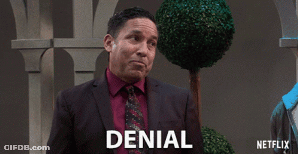Denial Happy Guy Smiling GIF