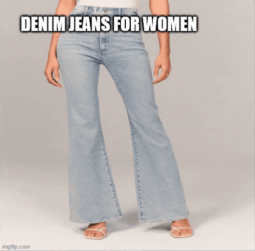Denim Jeans For Women GIF