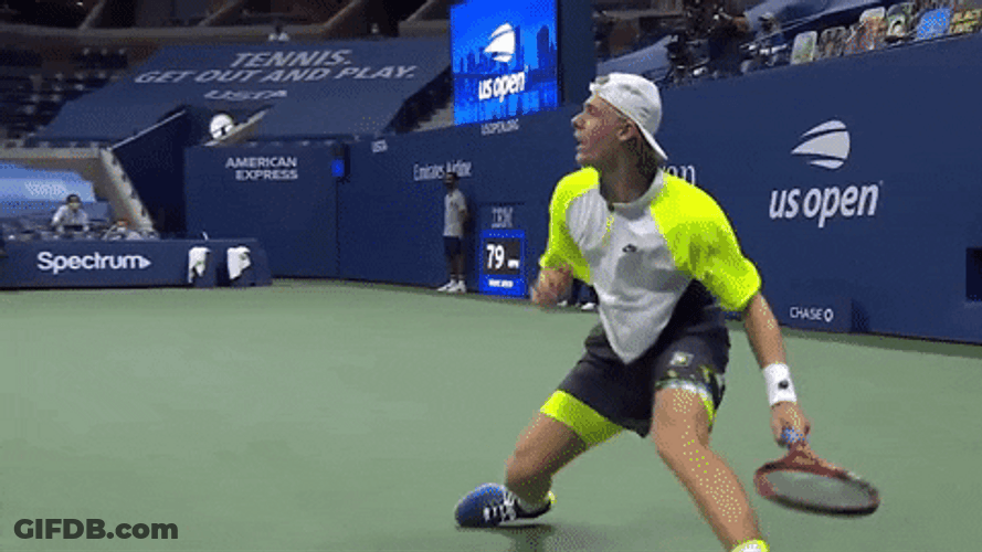 Denis Shapovalov Getting An Unexpected Point GIF