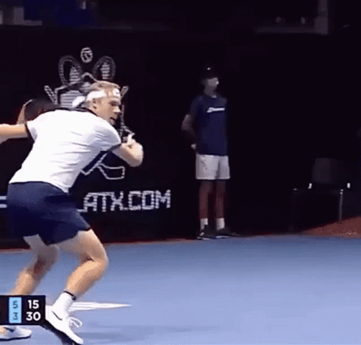 Denis Shapovalov Loosing Balance GIF