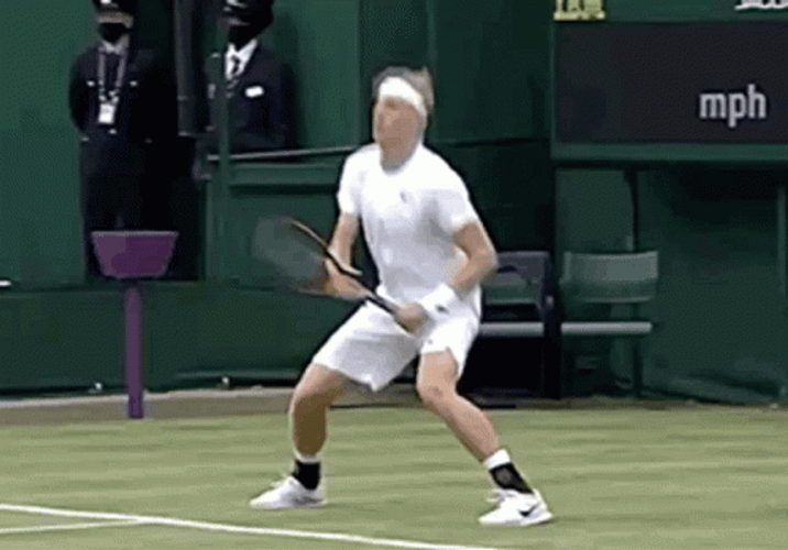 Denis Shapovalov Missing A Good Shot GIF
