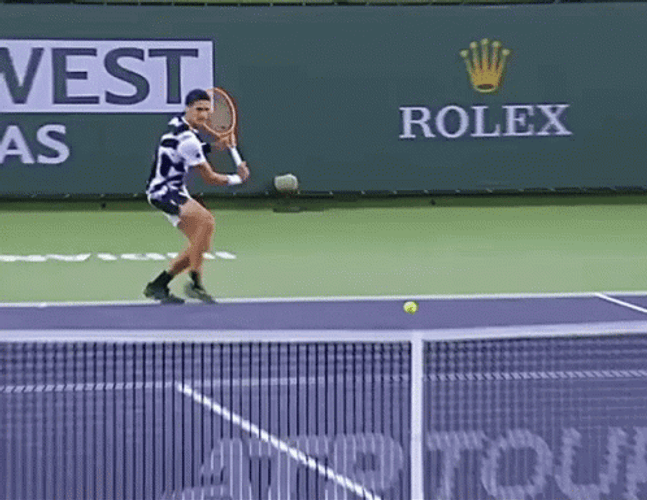 Denis Shapovalov Shot On Slow Motion GIF