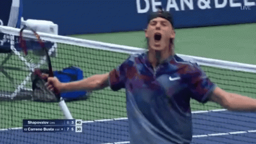 Denis Shapovalov Throwing A Fit GIF