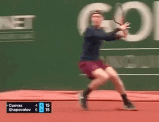Denis Shapovalov Under Leg Shot GIF