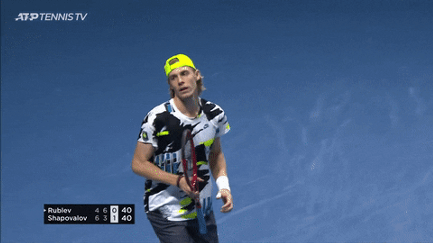 Denis Shapovalov Yawning GIF