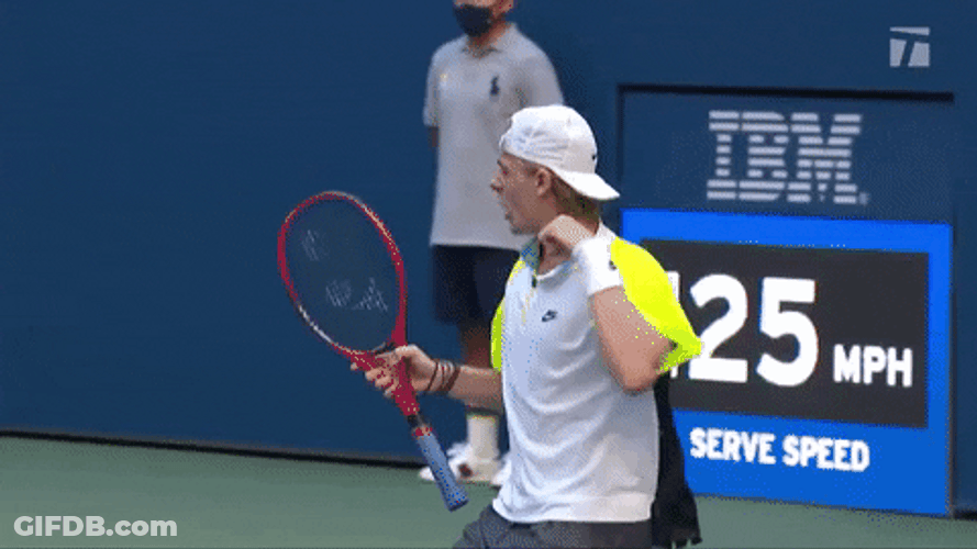 Denis Shapovalov Yelling Victoriously GIF