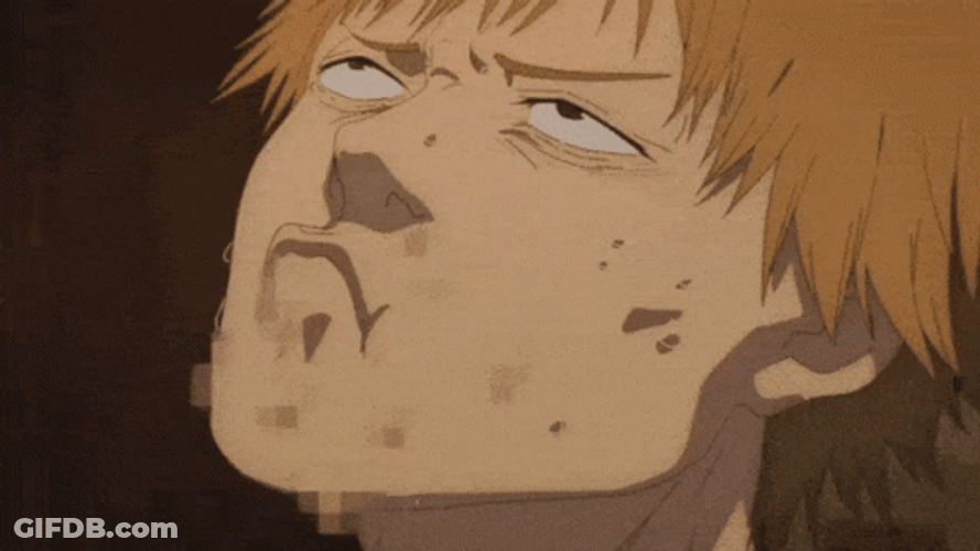 Denji Chewing Slowly GIF