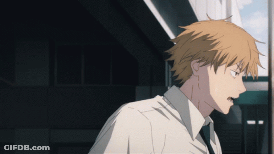 Denji Got Scared GIF
