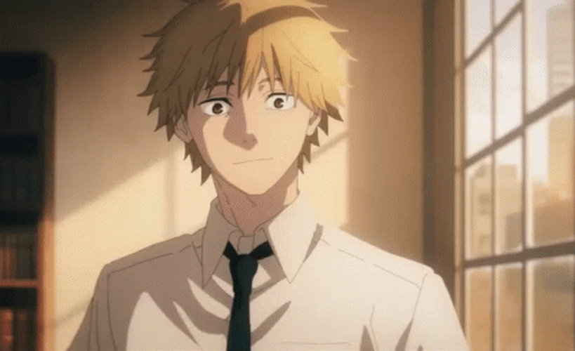 Denji Peace Sign GIF