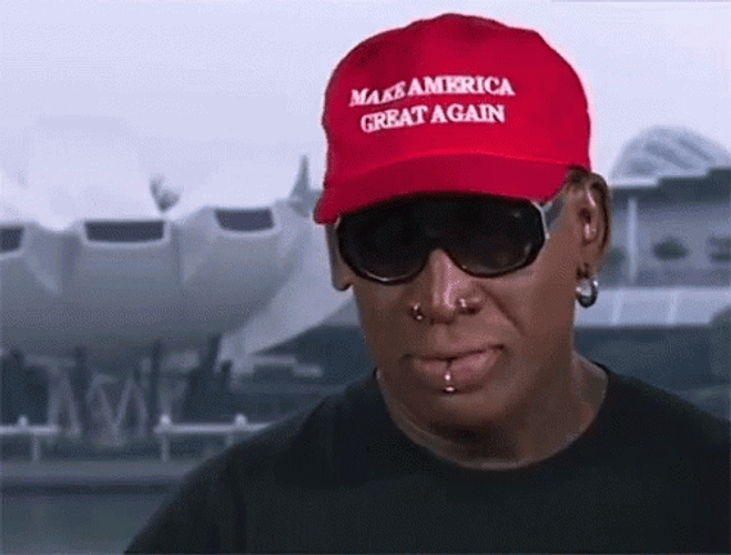 Dennis Crying Wearing Maga Cap GIF