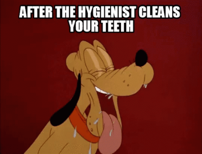 Dentist Hygienist Happy Pluto Clean Teeth GIF