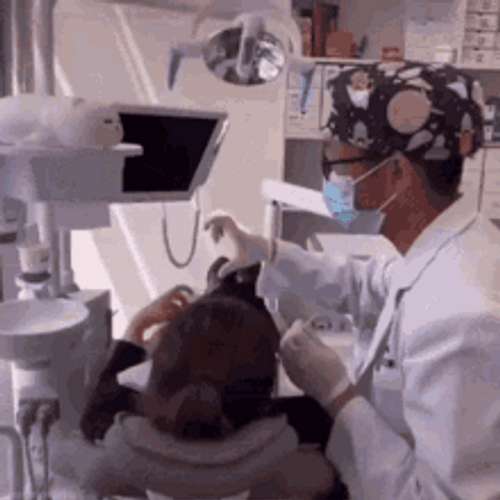 Dentist Patient Funny Heart Fingers Fail GIF