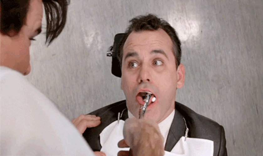 Dentist Patient Funny Pulling Tongue GIF