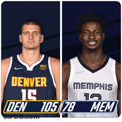 Denver And Memphis Basketball Players GIF