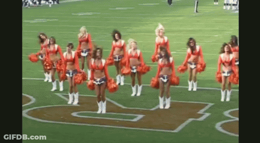 Denver Broncos Cheerleaders Dancing GIF