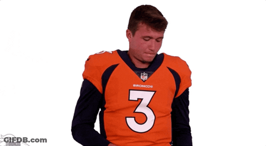 Denver Broncos Drew Lock Playing With Football GIF