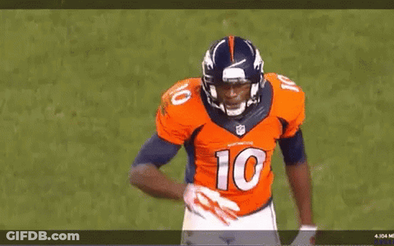 Denver Broncos Emmanuel Sanders Salute GIF