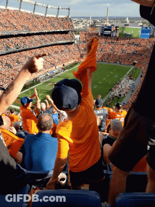 Denver Broncos Fan Kid Cheering GIF