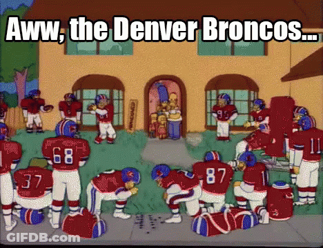 Denver Broncos Football Players Kneeling GIF
