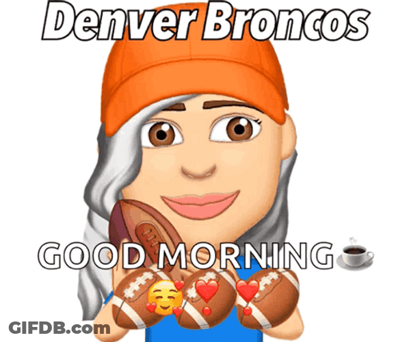 Denver Broncos Good Morning Coffee GIF