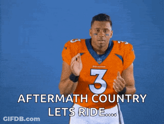 Denver Broncos Let's Ride Russell Wilson GIF