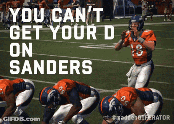 Denver Broncos Madden Sanders GIF