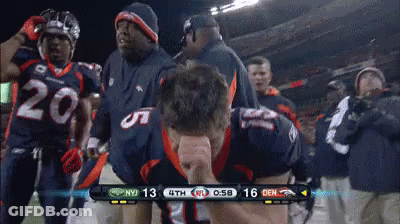 Denver Broncos Player 20 Kneeling GIF