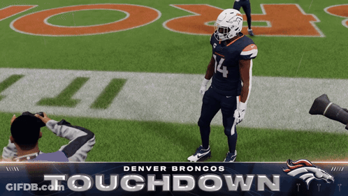 Denver Broncos Player On Field GIF